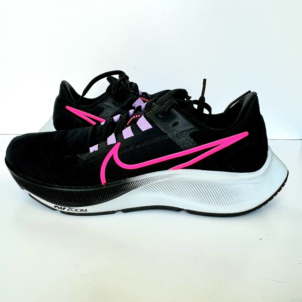 Nike Air Zoom Pegasus 38 Women’s Running Shoes Size 6.5 Black/Purple/Pink